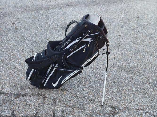 Nike Xtreme Sport IV 8 Divider Dual Strap Stand Bag Black/White