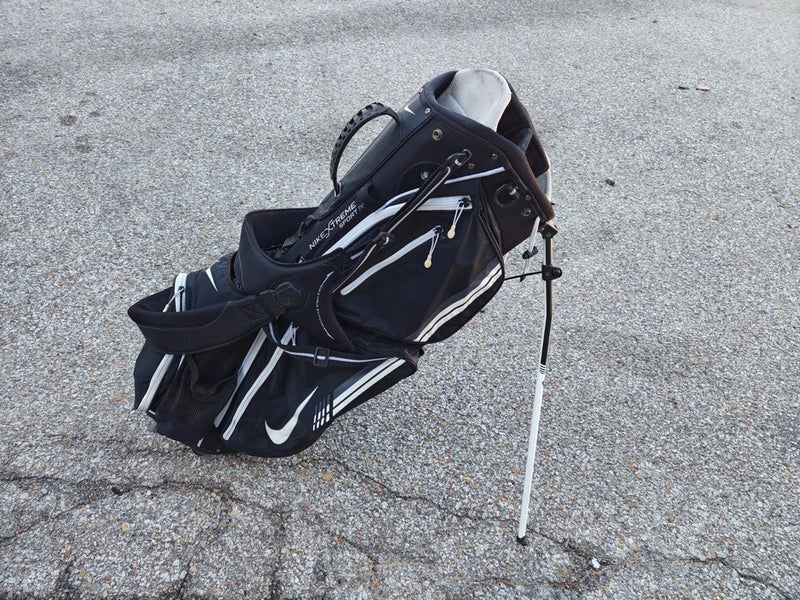 Nike Xtreme Sport IV 8 Divider Dual Strap Stand Bag Black/White