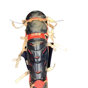 Used All-Star CATCHERS LEG GUARDS Catchers Leg Guards Red Intermed 11846-S000097480