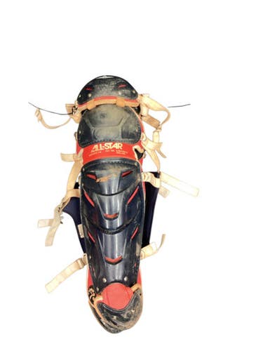 Used All-Star CATCHERS LEG GUARDS Catchers Leg Guards Red Intermed 11846-S000097480