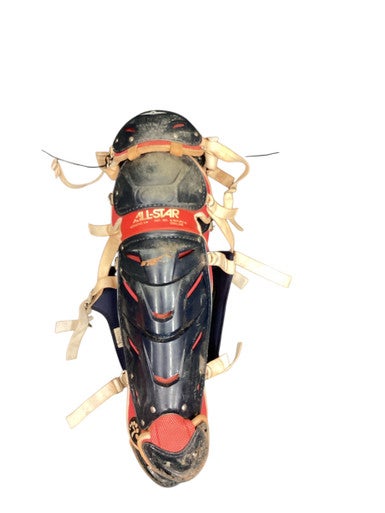 Used All-Star CATCHERS LEG GUARDS Catchers Leg Guards Red Intermed 11846-S000097480