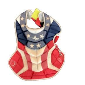 Used All-Star CHEST PROTECTOR Catchers Chest Protector Red Intermed 11846-S000097478