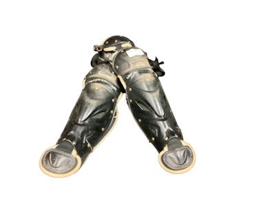 Used Under Armour LEG GUARDS Catchers Leg Guards Black Intermed 11846-S000097475