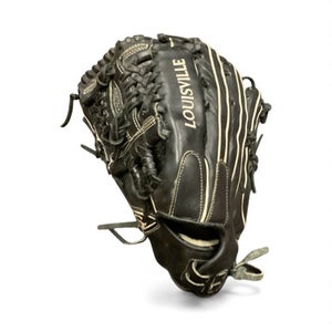 Used Louisville Slugger PF14ZB3 LH Throw Fastpitch Gloves Black 14" 11846-S000097000