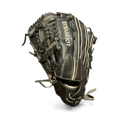 Used Louisville Slugger PF14ZB3 LH Throw Fastpitch Gloves Black 14" 11846-S000097000