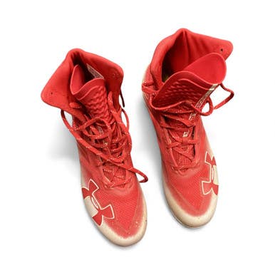 Used Under Armour Adult FB Cleats Red Senior 9.5 11846-S000097002