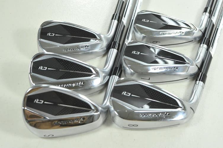 LEFT HANDED TaylorMade Qi 6-PW,SW Iron Set Senior Flex KBS MAX Graphite # 206934