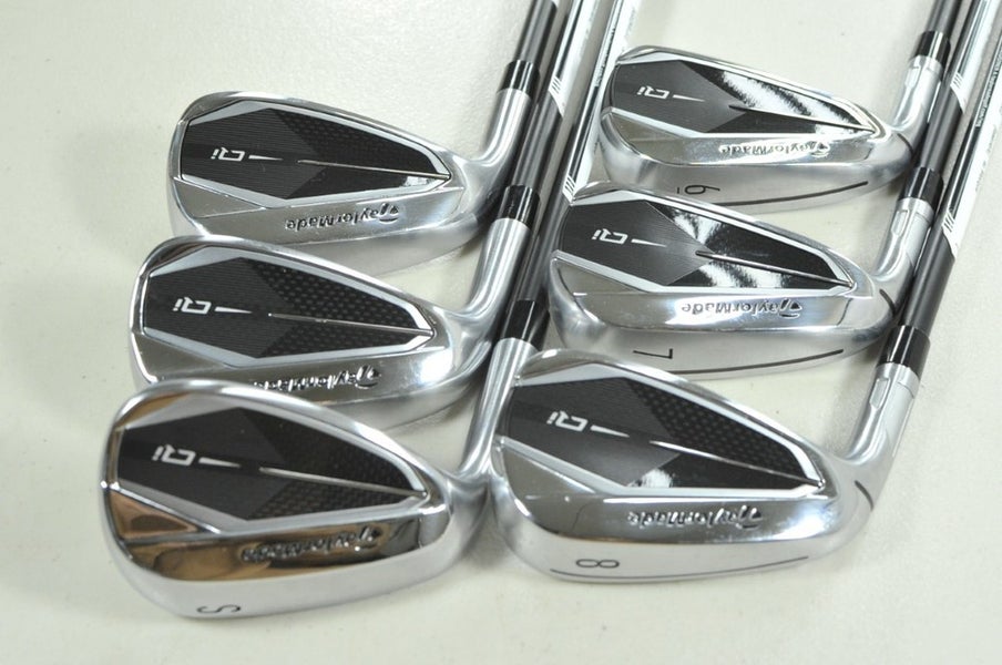 LEFT HANDED TaylorMade Qi 6-PW,SW Iron Set Senior Flex KBS MAX Graphite # 206934