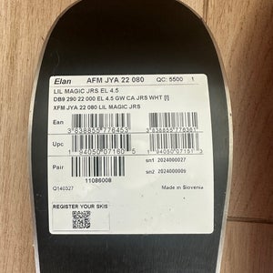 Kid's Elan Lil Magic 80 cm All Mountain Skis With Bindings (New)