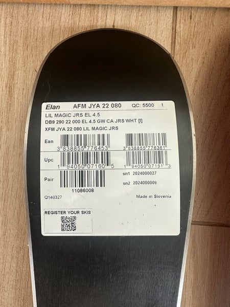 Kid's Elan Lil Magic 80 cm All Mountain Skis With Bindings (New)