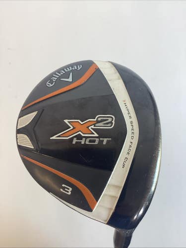 Callaway X2 Hot Fairway 3 Wood With Aldila Tour A Flex Senior Graphite Shaft