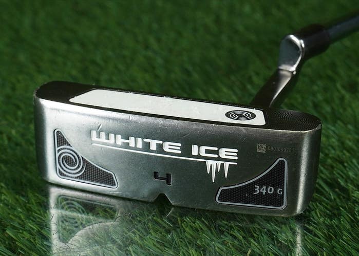 ODYSSEY WHITE ICE 4 BLADE PUTTER 35" RH W/ LAMKIN SINK FIT PISTOL GRIP + COVER!