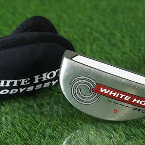 ODYSSEY WHITE HOT PRO 9 MID MALLET PUTTER 34 RH ~ NEW KARMA GRIP & HEADCOVER