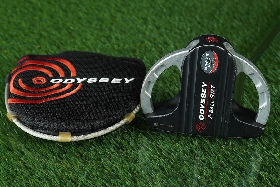 ODYSSEY WHITE HOT XG 2 BALL SRT MALLET PUTTER 34" LH NEW KARMA GRIP + HEADCOVER