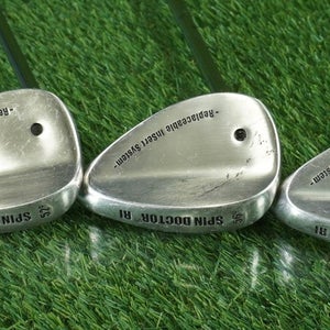 SPIN DOCTOR RI REPLACEABLE INSERT SYSTEM WEDGES GW, SW, LW 52 56 60 NEW GRIPS