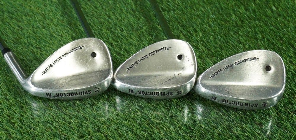 SPIN DOCTOR RI REPLACEABLE INSERT SYSTEM WEDGES GW, SW, LW 52 56 60 NEW GRIPS