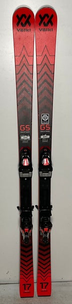 Volkl 158cm Racing Racetiger GS Skis With Race 10 TCX Bindings (Used)(507B)