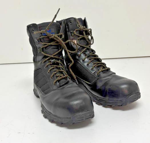 Apis Mt. Emey 6506 Black Leather Safety Toe Side-Zip Boots US 12 EEEE GREAT