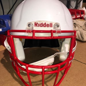 USED RIDDELL SPEED ADULT HELMET - XL - METALLIC WHITE