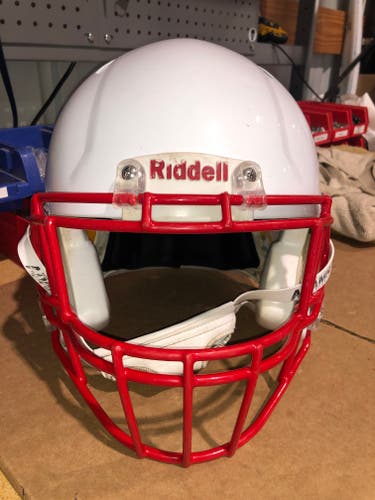 USED RIDDELL SPEED ADULT HELMET - XL - METALLIC WHITE