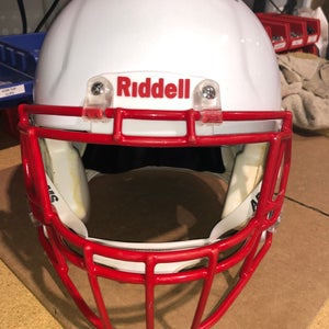 USED RIDDELL SPEED ADULT HELMET - XL - METALLIC WHITE