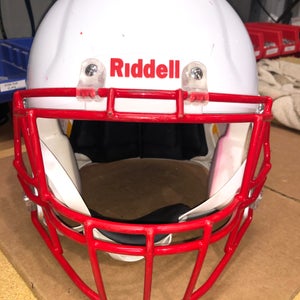 USED RIDDELL SPEED ADULT HELMET - XL - METALLIC WHITE