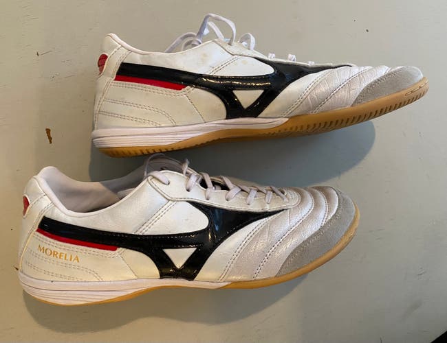 Mizuno Morelia Indoor Cleats White Size M 7.5 (W 8.5)