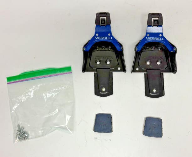 RARE Vintage Merrell Branded 3-Pin 75mm Cross Country Ski Bindings Black