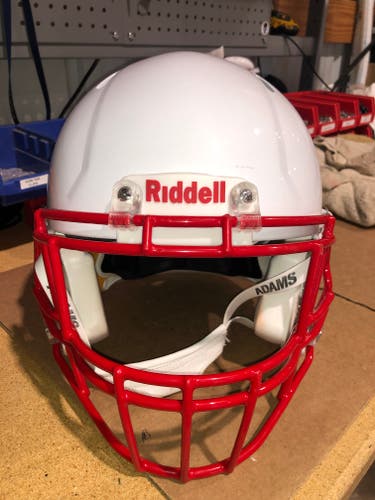 USED RIDDELL SPEED ADULT HELMET - XL - METALLIC WHITE