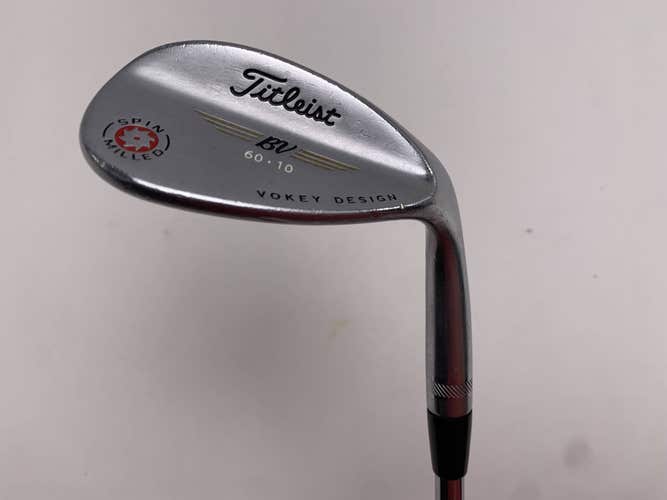 Titleist Vokey Spin Milled CC Chrome Lob Wedge LW 60* 10 Wedge Mens RH