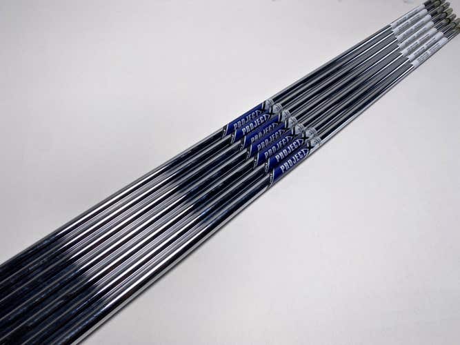 Project X Rifle 6.0  Stiff Steel Iron Set of 7 Shafts 34.75''-37.5''- Pull 0.355