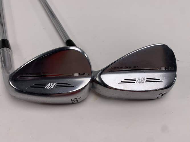 Titleist Vokey SM9 Tour Chrome Wedge Set 52* 8 | 56* 10 Wedge Steel Mens RH