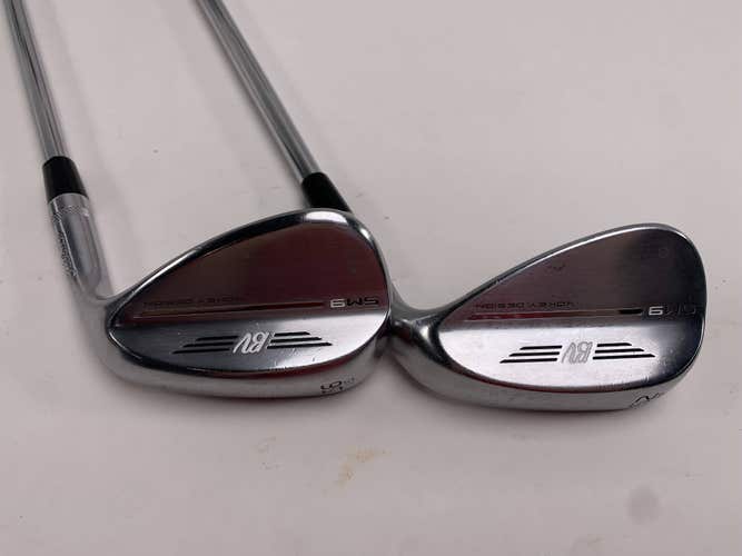 Titleist Vokey SM9 Tour Chrome Wedge Set 52* 8 | 56* 10 Wedge Steel Mens RH
