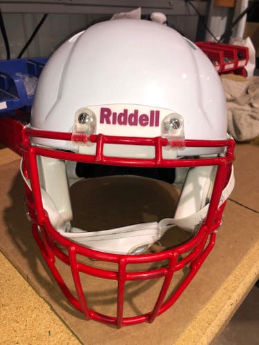 USED RIDDELL SPEED ADULT HELMET - LARGE - METALLIC WHITE