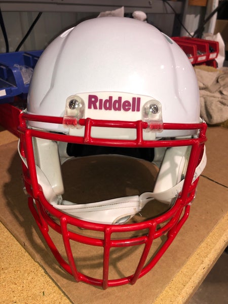 USED RIDDELL SPEED ADULT HELMET - LARGE - METALLIC WHITE