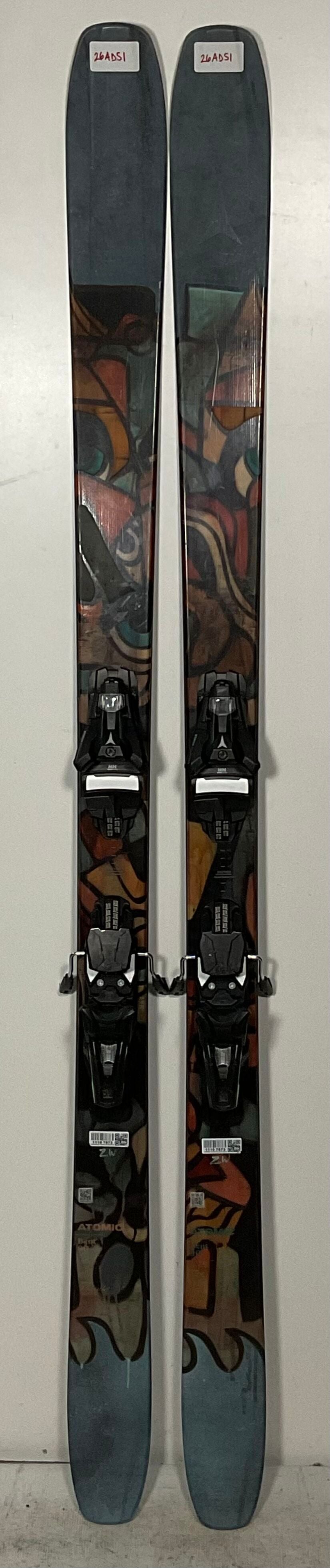 2026 Men's Atomic Powder 184cm Bent Chetler 120 Demo Skis With