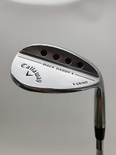 2018 CALLAWAY MACK DADDY 4 PLATINUM CHROME WEDGE 58*/12 STIFF DYNGOLD 34.5" FAIR