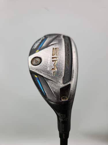 2021 TAYLORMADE SIM2 3 HYBRID 19.5* STIFF MITSU TENSEI AV BLUE 80HY FAIR