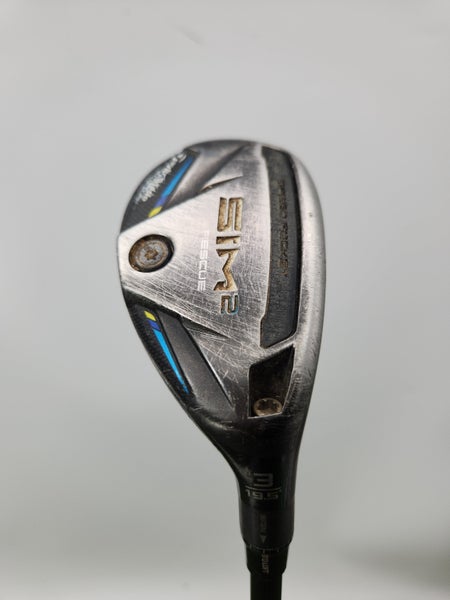 2021 TAYLORMADE SIM2 3 HYBRID 19.5* STIFF MITSU TENSEI AV BLUE 80HY FAIR