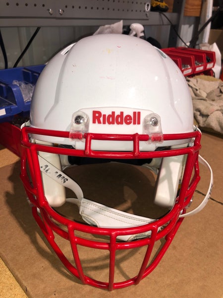 USED RIDDELL SPEED ADULT HELMET - LARGE - METALLIC WHITE
