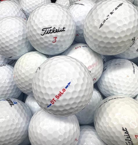 4 Dozen Premium AAA Titleist DT Solo Used Golf Balls
