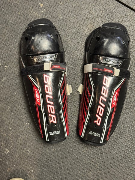 Junior Used Bauer NSX 13" Shin Pads