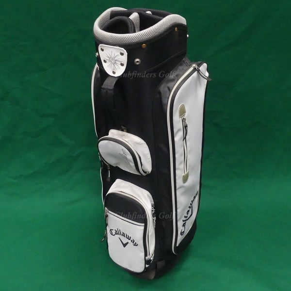 Lady Callaway Solaire 2016 Black/White 6-Way Golf Cart Bag w/ Raincover