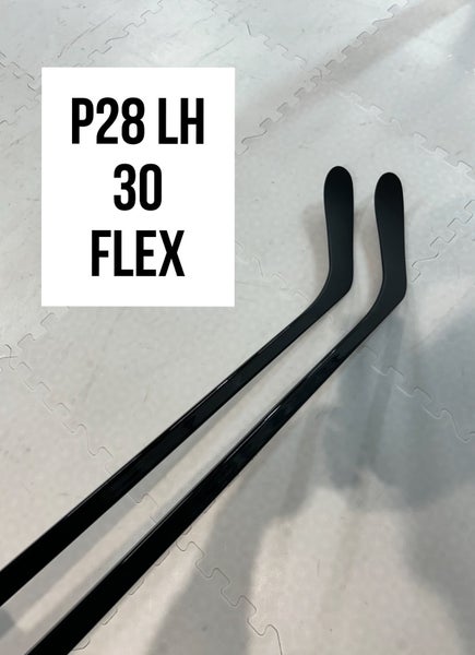 Junior(2x)Left P28 30 Flex 55” ProBlackStock™ Unbranded Blackouts Pro Stock Nexus Hockey Sticks