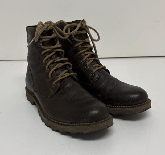 Sorel Madison Waterproof Dark Brown Leather Lace-Up Boots US 10 EU 43 EXCELLENT