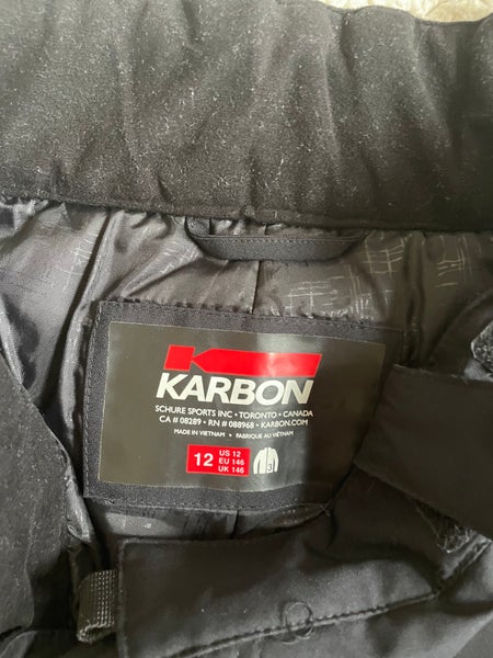Black Size 12 Kids Unisex Karbon Pants (Used)