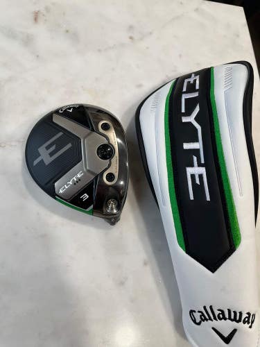Callaway Elyte Triple Diamond 3-Wood 15 +HC Head Only NEAR MINT