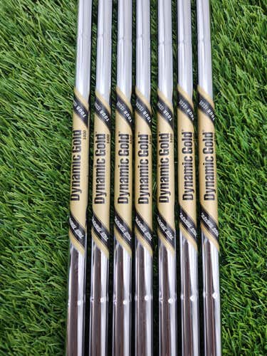 NEW TRUE TEMPER DYNGOLD TOUR ISSUE S400 IRON SHAFT SET STIFF 132G .370 TIP BRAND