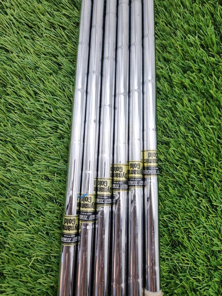 TRUE TEMPER DYNAMIC GOLD X100 IRON SHAFT XSTIFF 130G .370 TIP VERYGOOD