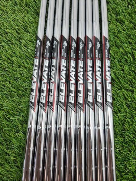 NEW TRUE TEMPER ELEVATE TOUR VSS PRO IRON SHAFT SET XSTIFF 122G .355 TIP BRANDNE